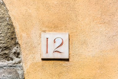 house number twelve ( 12 ) clipart
