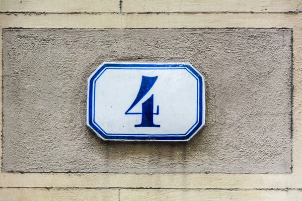 집 번호 4 (4 ) — 스톡 사진
