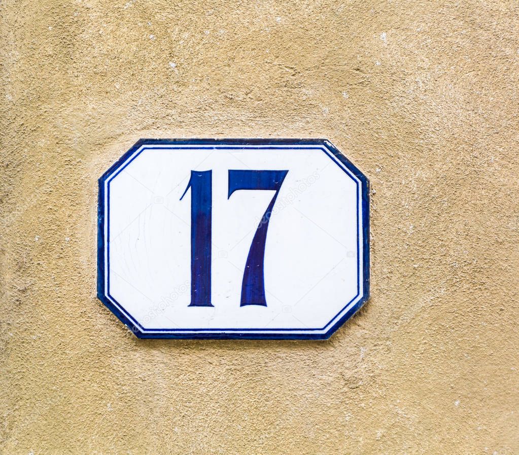 house number seventeen
