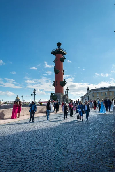 Rostral Column in Saint Petersburg, Russia — Stock Photo, Image