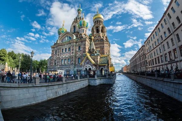Церковь Спаса на Крови, канал Грибоедова, Санкт-Петербург — стоковое фото