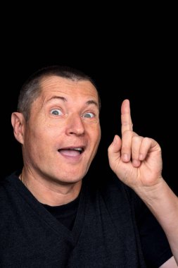 tuhaf duygular ile erkek portre 