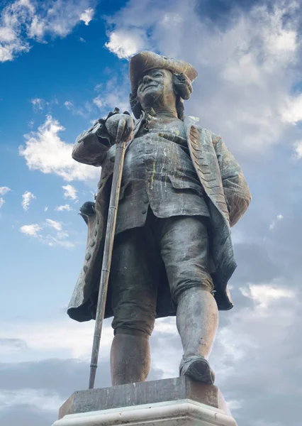 Monumento a Carlo Goldoni em Veneza, Itália — Fotografia de Stock