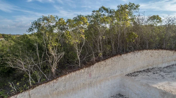 Drone Video Cava Estrazione Calcare — Foto Stock