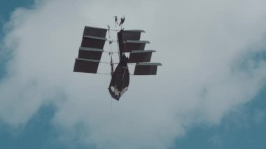 Endonezya Bali 'deki volkanik kayalık arazinin, Bali / Havacılık insansız hava aracı görüntüsü