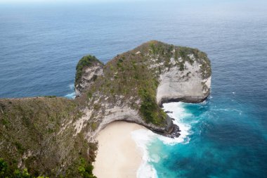 Nusa Penida Güzel Kelingking Beach kayalıklar, Bali, Endonezya