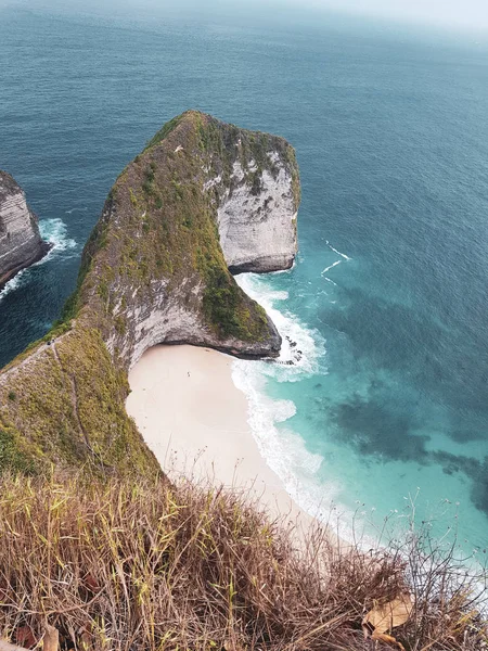 Praia Kelingking Bonita Falésias Nusa Penida Bali Indonésia — Fotografia de Stock