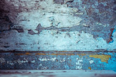 Boya soyan eski ahşap zemin