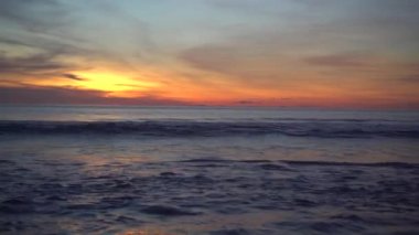 Tayland Beach güzel tropik gün batımı