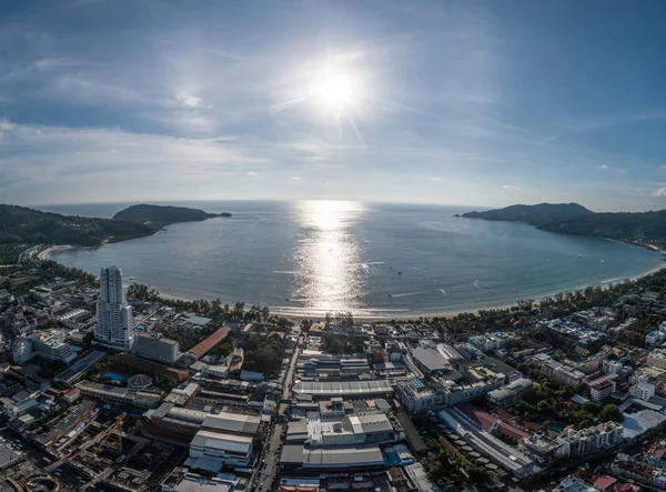 Εναέριο Κηφήνα Θέα Πάνω Από Patong Στο Πουκέτ Ταϊλάνδη — Φωτογραφία Αρχείου