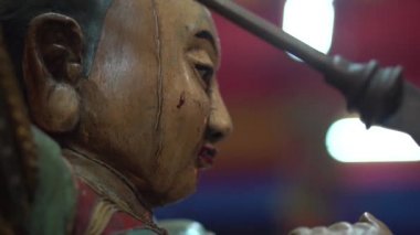 Portre heykel Tanrı Çin Tapınak, Tayland