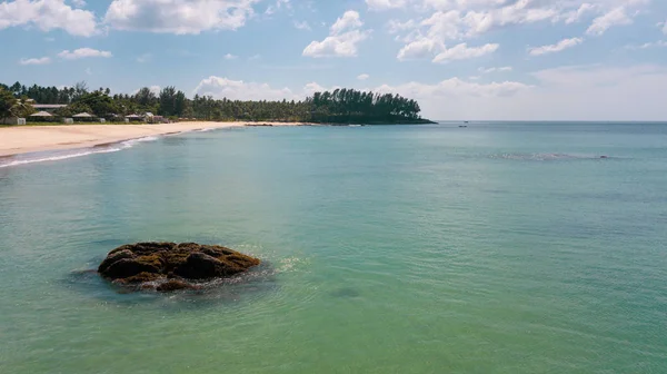 Drohnen Ansicht Des Meeres Ozean Wasser Und Schönen Tropischen Strand — Stockfoto