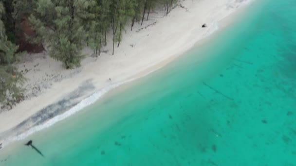 Veduta Aerea Drone Della Splendida Superficie Del Mare Laguna Isola — Video Stock