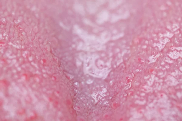 Macro Closeup Man Tongue — Stock Photo, Image