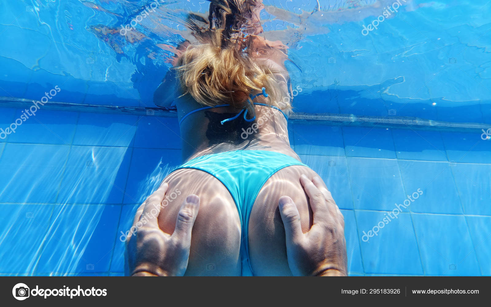 Girl ass floating in pool big ass Man Hands Touching Butt Girl Underwater Holiday Vacation Summer Concept Stock Photo By C Nelka7812 295183926