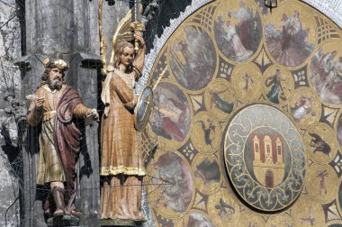 Prag, Çek Cumhuriyeti astronomik saatin görünümü kapat.