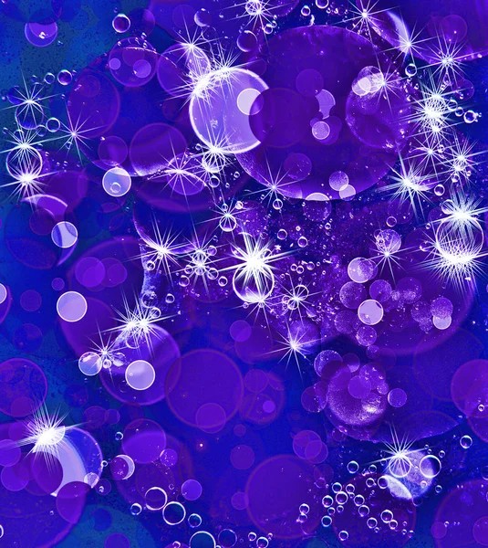 Purple bubbles and shining stars pattern n.Abstract background . — стоковое фото