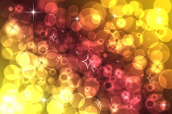 Abstract Defocused Bokeh Pattern Wallpaper Yellow Lilac Blurred Background — Stock Photo, Image