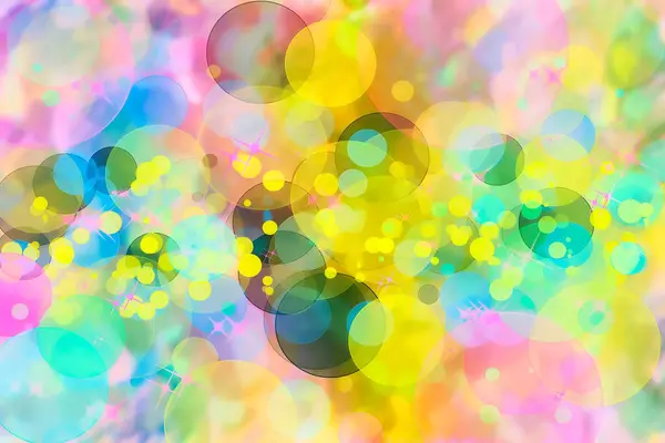 Abstract Multicolored Defocused Bokeh Pattern Wallpaper Blurred Background — Stock Photo, Image