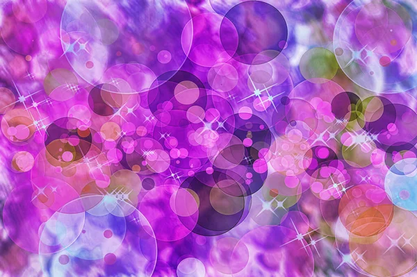 Purple Blue Defocused Bokeh Pattern Wallpaper Abstract Blurred Background — Stock Photo, Image