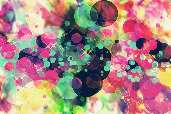 Multicolored Abstract Defocused Bokeh Pattern Background Blurred Wallpaper — Stock Photo, Image