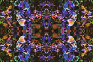 Renkli Kaleydoskop soyut arkaplan. Dijital olarak oluşturulmuş resim.