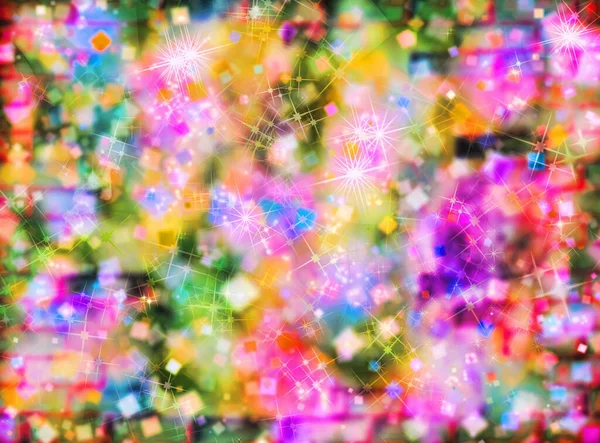Multicolored Defocused Bokeh Pattern Abstract Background — Stock Photo, Image
