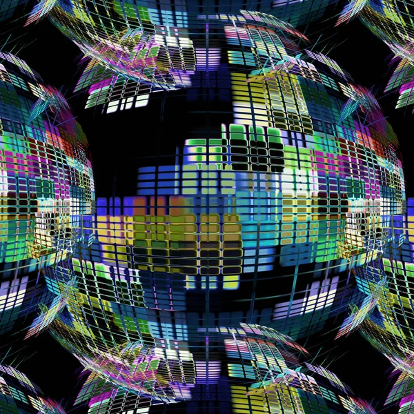Abstrakcyjny Kolaż Sylwetki Globu Czerni Jako Koncepcja Komunikacji Globalnej Obraz — Zdjęcie stockowe