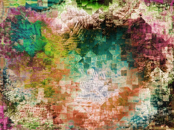 Fondo Color Abstracto Con Formas Geométricas Poligonales Imagen Generada Digitalmente — Foto de Stock