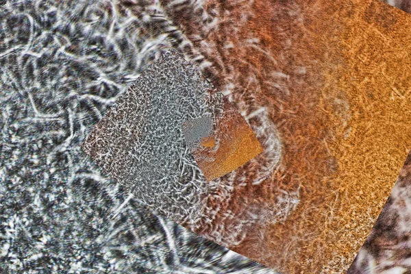 Золотой Серебряный Абстрактный Калейдоскоп Фон — стоковое фото