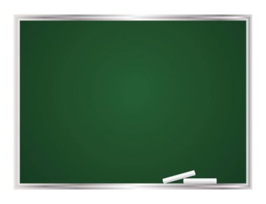 Yeşil boş vektör Chalkboard. Eğitim arka planı.