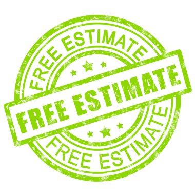 Ücretsiz. Yeşil grunge damga simgesi.