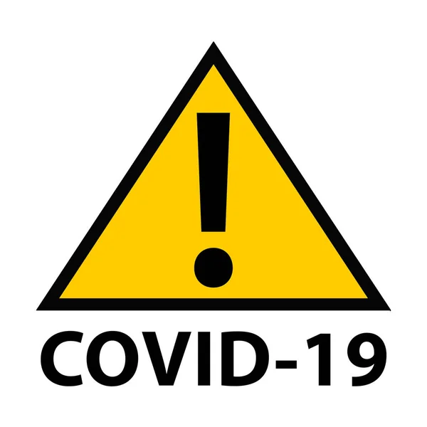 Covid Coronavirus Enfekte Olmuş Bölge Sarı Siyah Dikkat Erişim Alanı — Stok fotoğraf
