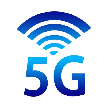 5G resim simgesi. Bağlantı teknolojisi.