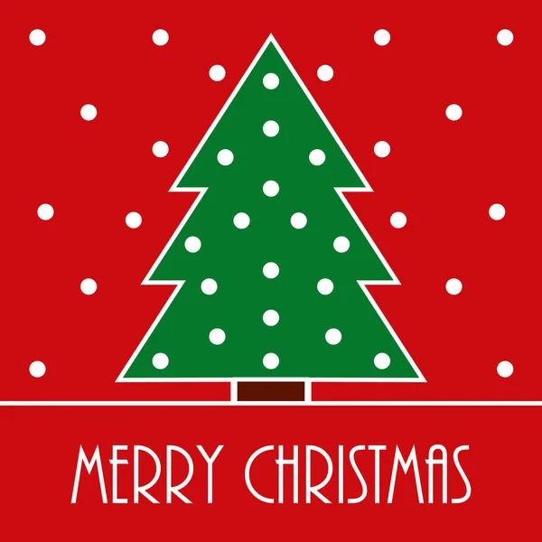 Merry Christmas Vector Greeting Card — Stock Vector