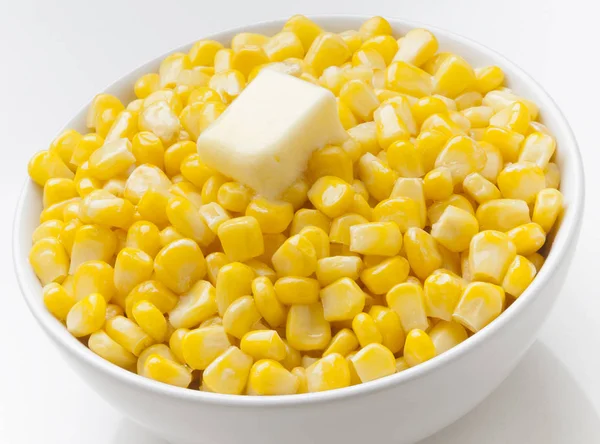 Schmackhaftes Gericht Aus Heißem Mais Mit Butter — Stockfoto