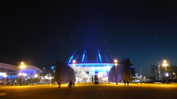 21ª Copa Mundial de la FIFA 2018. Estadio Zenit Arena SPb — Vídeos de Stock