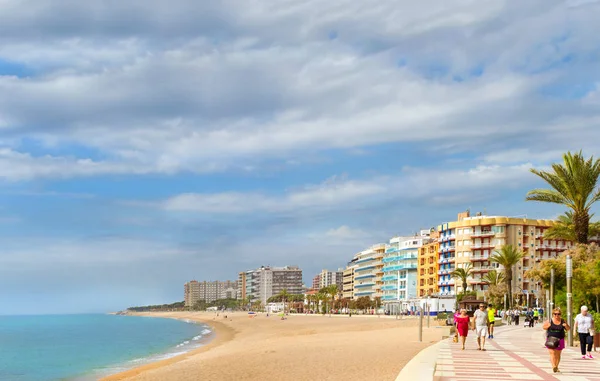 Sahil kumlu plaj Resort Blanes Katalonya İspanya