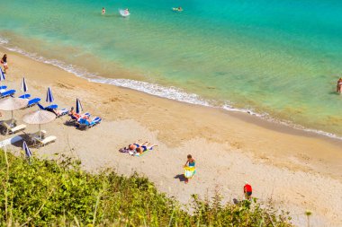 Sandy beach Varkotopos, resort Bali, Crete, Yunanistan