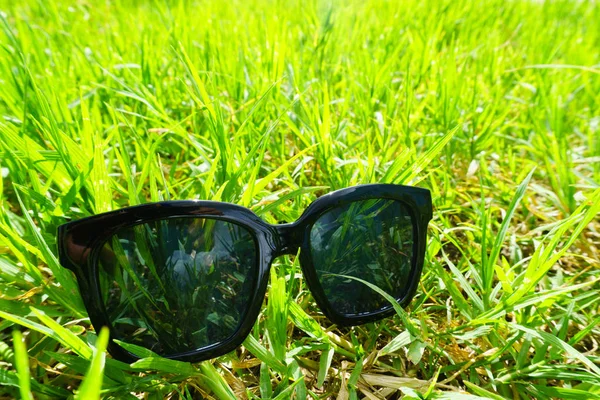 Zöld Fekete Napszemüveg — Stock Fotó