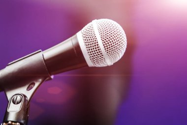 boom mikrofon fotoğrafı kapatın