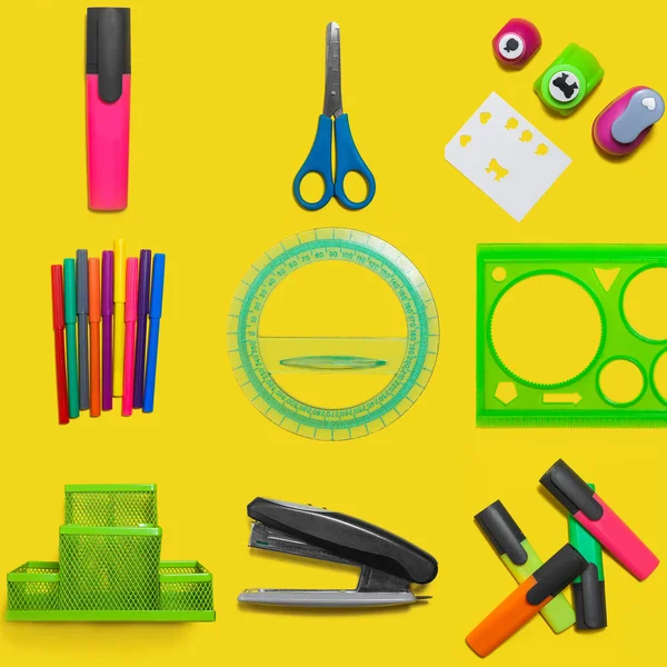 Back to school supplies — Stock Photo, Image