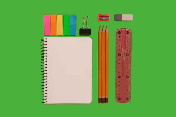 Office and educational supplies — Stock Photo, Image