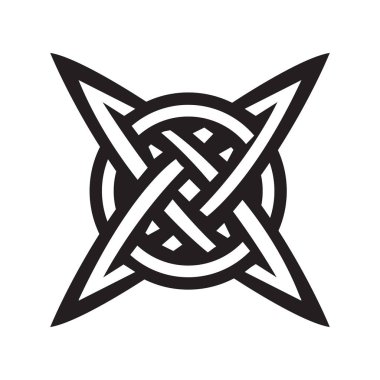 Celtic düğüm sembol - dövme hazır baskı için