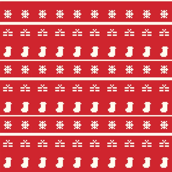 Nyår och jul sömlösa mönster. Sportlov. Design för banderoll, affisch eller Skriv ut. — Stock vektor