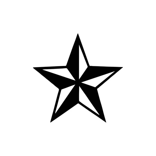 Татуювання зірки Stencyl дизайн - готові для друку — стоковий вектор