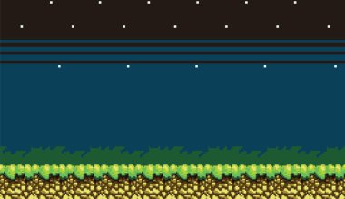 Reskin için 8 bit Platformer piksel sanat cep oyun varlıkları Sprite