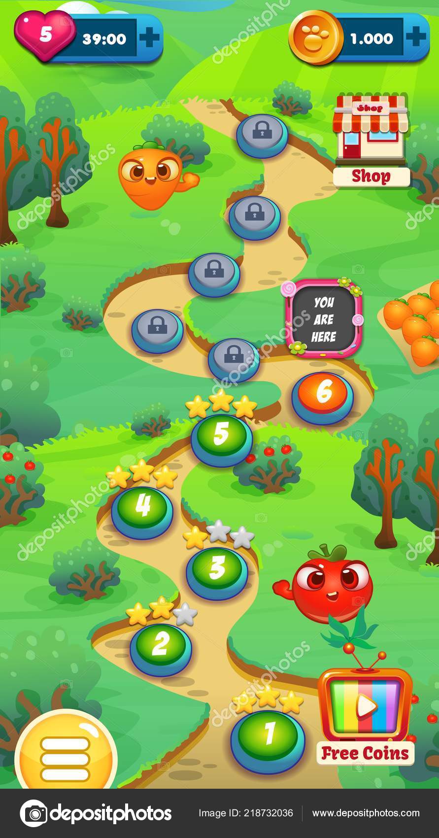 Farm Fruits Level Completed Screen Mobile Game Assets Vector Image By C Bigfatnapoleon Vector Stock Farm Fruits Level Completed Screen Mobile Game Assets Vector Image By C Bigfatnapoleon Vector Stock