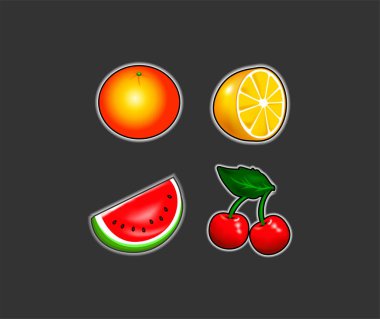 vektör slot makinesidir simgeler kümesi