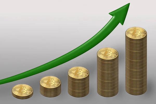 Crypto asset growth — Stock Photo, Image